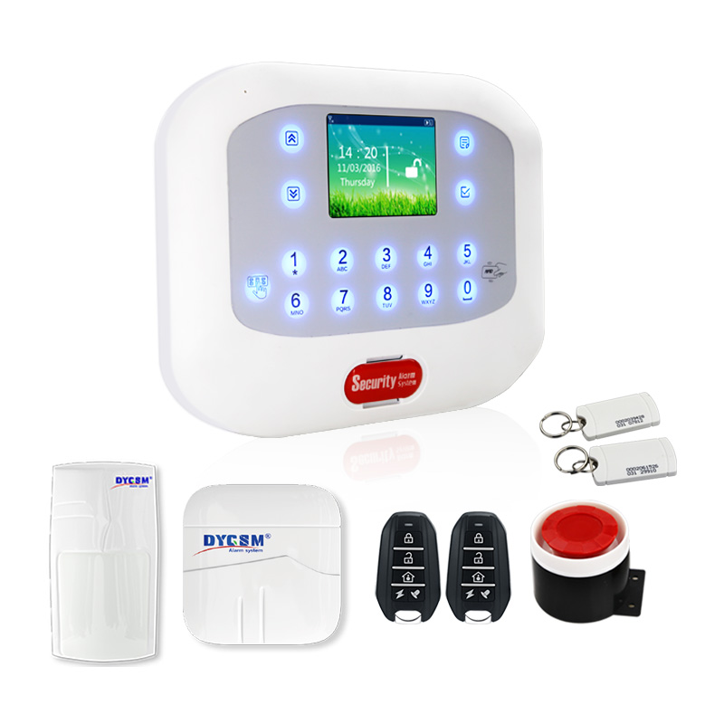 彩屏gsm pstn报警器 语音触摸按键/touch screen gsm pstn alarm